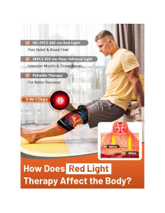 Férula de Rodilla RELEXNOW con Luz Roja y Masaje Vibrante 2