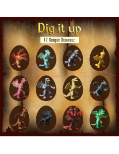 Kit de Excavación Dragón Jumbo Gamerside - 12 Dinosaurios 2