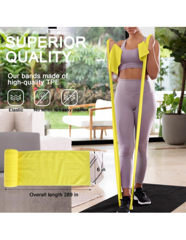 Banda de Resistencia Lianjindun Amarilla X-Ligera 0.25mm