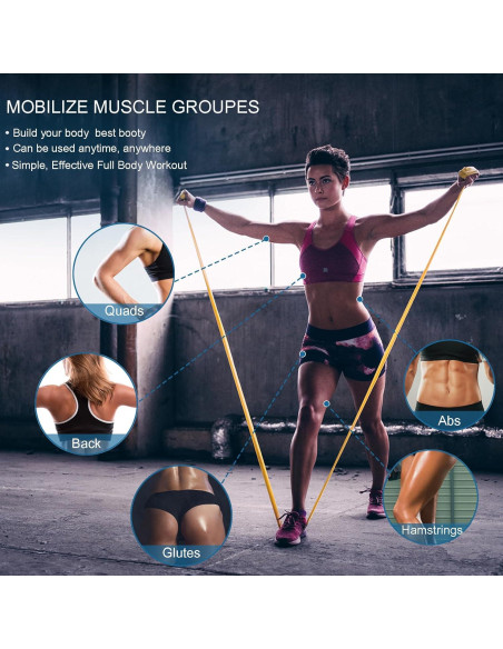 Banda de Resistencia Lianjindun Amarilla X-Ligera 0.25mm