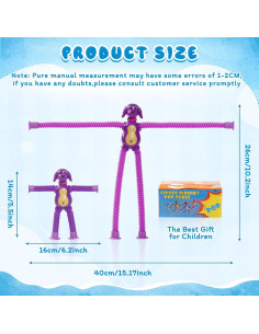 Juguete Sensorial Tubos Pop Witmelt 4 Pcs para Niños 2