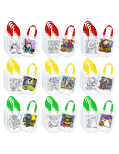 Bolsas de Regalo para Colorear Halloween 45 Pcs Kakctyen