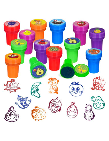 Sellos de Fiesta de Frutas Cinrobiye 24 Pcs Tutti Frutti