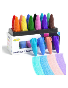 Crayones Lavables JUPITEARTH 12 Colores No Tóxicos