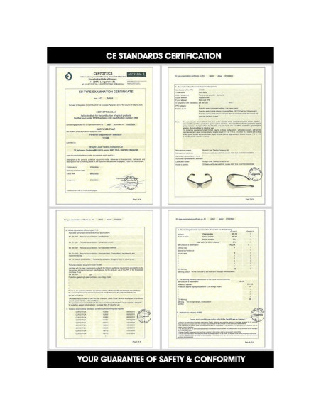 Gafas de Seguridad VoltX Constructor +1.0 Dioptría Claras UV400