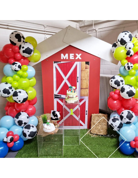 Kit de Arco de Globos de Animales de Granja UAEYW 138 Piezas