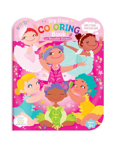 Juego de Colores Borrables La Historia del Cerdito 12 Crayones