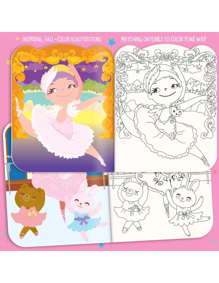 Juego de Colores Borrables La Historia del Cerdito 12 Crayones