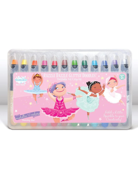 Juego de Colores Borrables La Historia del Cerdito 12 Crayones