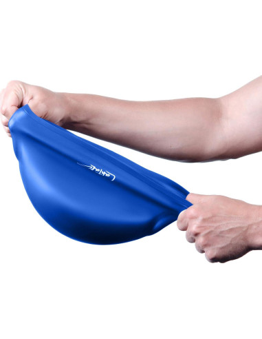 Gorro de Natación 3D Lahtak Azul Bluebonnet Silicona Impermeable