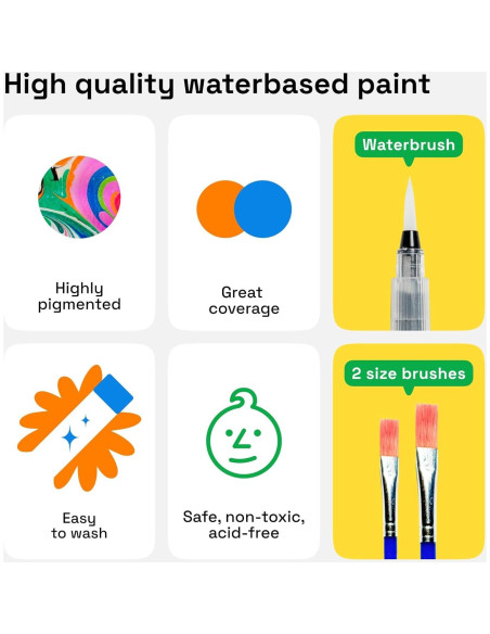 Set de Pintura Acuarela ARTISTRO 48 Colores + Pinceles