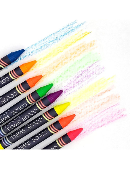 Crayones Neón Color Swell - 8 Colores Brillantes