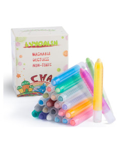 Tiza Sin Polvo LVYOALIN 24 Colores No Tóxica para Niños