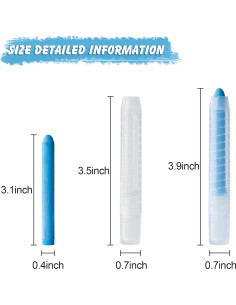 Tiza Sin Polvo LVYOALIN 24 Colores No Tóxica para Niños 2