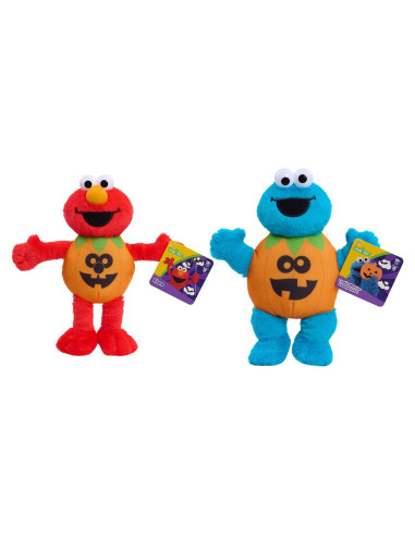 Peluches Halloween Calle Sésamo Elmo y Monstruo 2-Pack