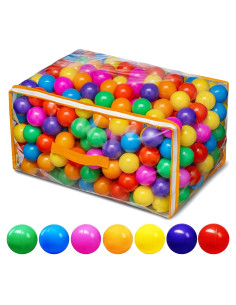 Pelotas de piscina Vanland 400 unidades 5.5 cm colores brillantes