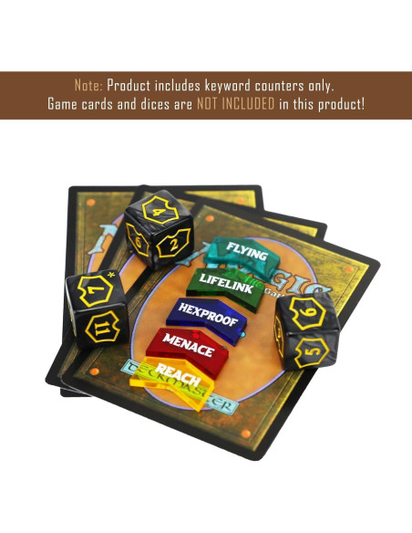 68 Piezas Tokens MTG y Dados con Caja - Accesorios de Juego