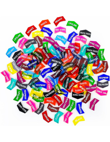 68 Piezas Tokens MTG y Dados con Caja - Accesorios de Juego