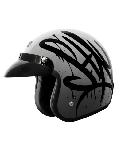 Casco TORC T50 Del Mar Abierto 3/4 Motocicleta Gris