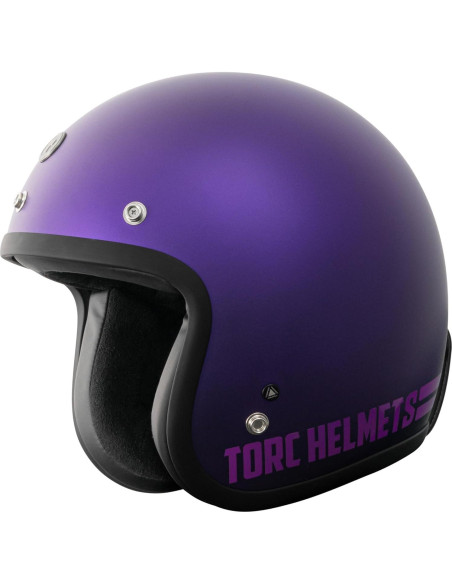 Casco TORC T50 Abierto 3/4 Motocicleta Púrpura Iridiscente