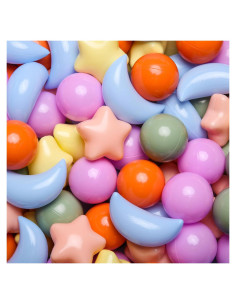 Bolas de Piscina GOGOSO 100pcs Estrellas y Lunas