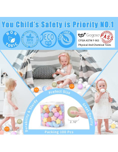 Bolas de Piscina GOGOSO 100pcs Estrellas y Lunas 2