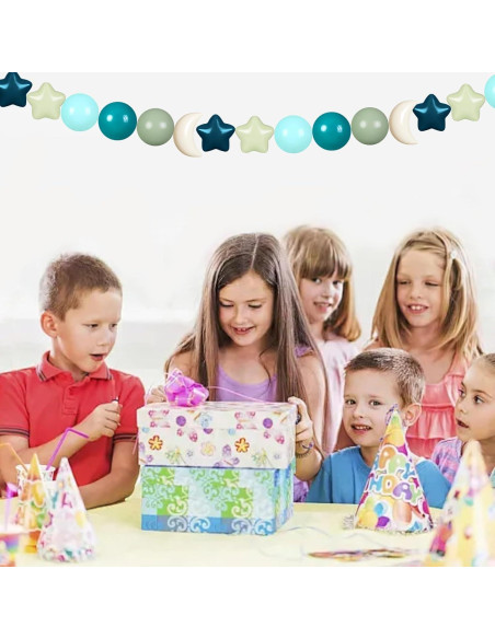 Bolas de Piscina GOGOSO 100pcs Estrellas y Lunas Verde