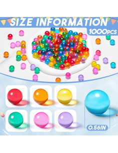 Canicas de Vidrio Sotiff 1000 Piezas Ojos de Gato 1.4 cm 2