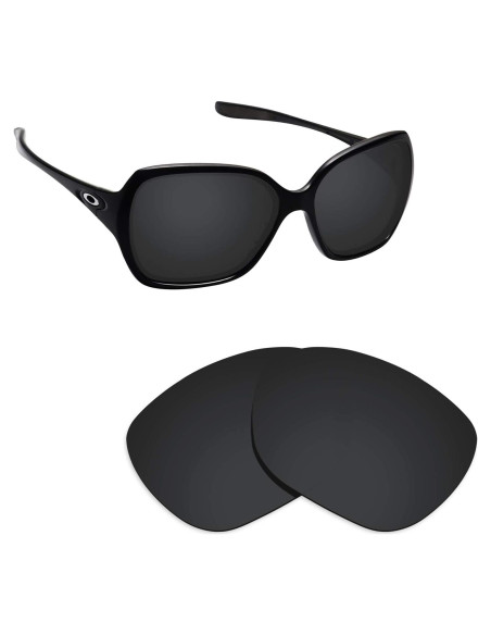 Lentes Polarizados Alphax para Oakley Overtime - Negro