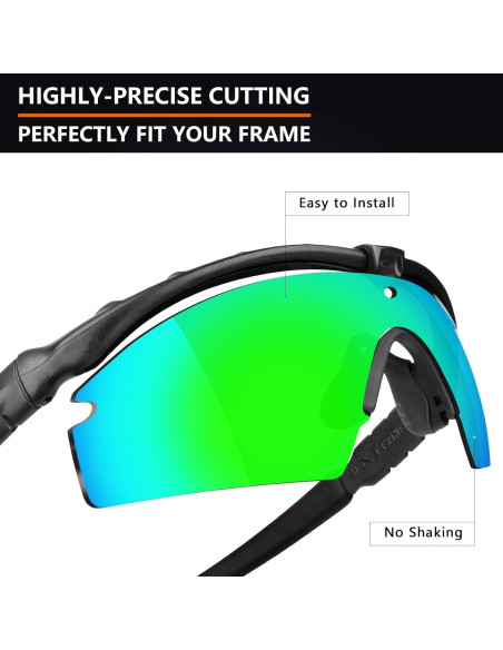 Lentes de Reemplazo Polarizados Alphax para Oakley Si M Frame