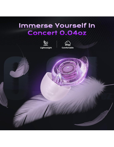 Tapones para oídos Yawsoy alta fidelidad 2 pares NRR 22-24dB