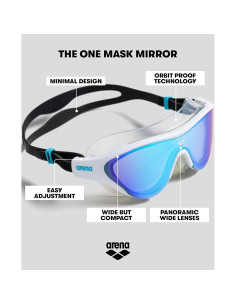 Gafas de Natación ARENA The One Unisex Ajuste Grande Lente Espejada 2