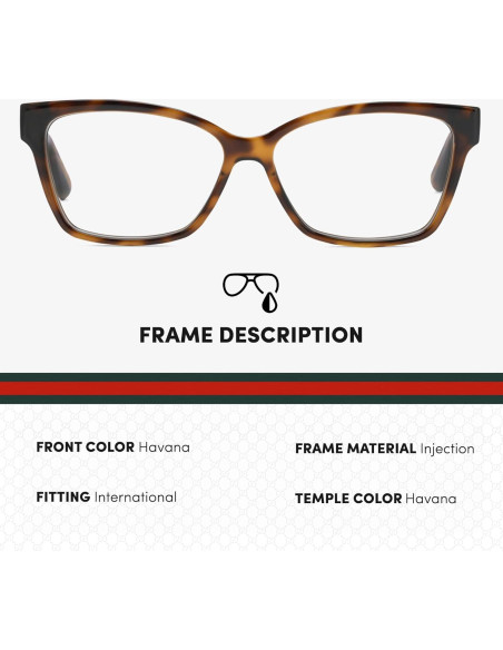 Gafas de Sol Gucci GG0634O Cat Eye Rectangulares para Mujeres