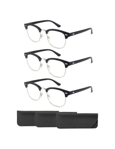 Gafas de Lectura CCVOO 3 Paquetes UV400 Retro Unisex