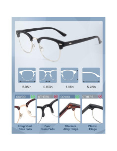 Gafas de Lectura CCVOO 3 Paquetes UV400 Retro Unisex 2