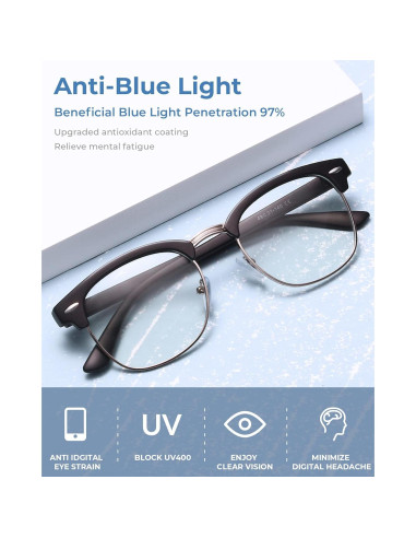 Gafas de Lectura CCVOO 3 Paquetes UV400 Retro Unisex