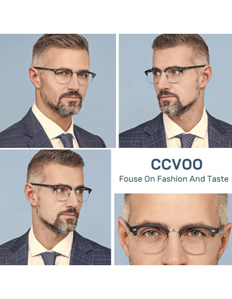 Gafas de Lectura CCVOO 3 Paquetes UV400 Retro Unisex