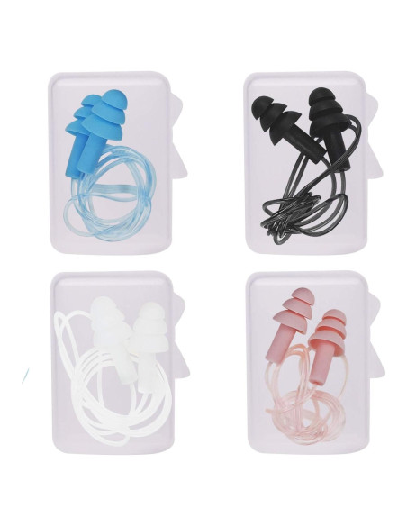 Tapones para oídos Dealsboom BD12036 4 pares silicona suave