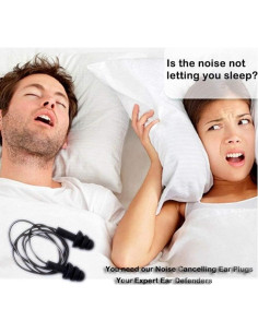 Tapones para oídos Dealsboom BD12036 4 pares silicona suave 2