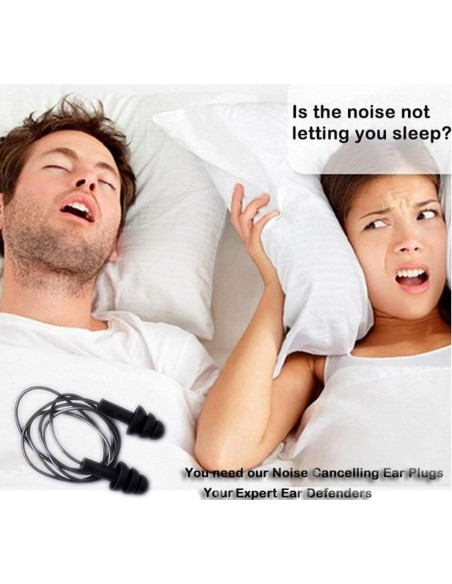 Tapones para oídos Dealsboom BD12036 4 pares silicona suave