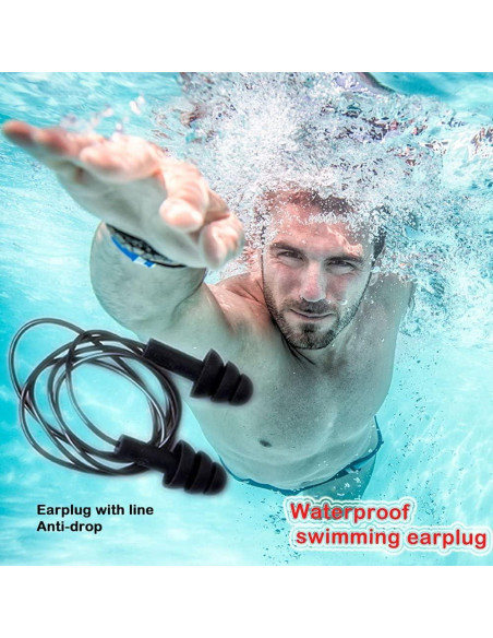 Tapones para oídos Dealsboom BD12036 4 pares silicona suave