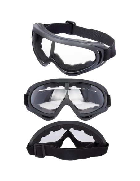 Gafas de Motocicleta LJDJ con Lentes Amarillos UV400