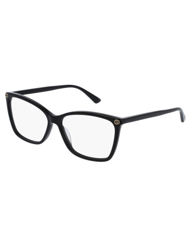 Gafas ópticas Gucci GG0025O para mujer, negro, 56mm