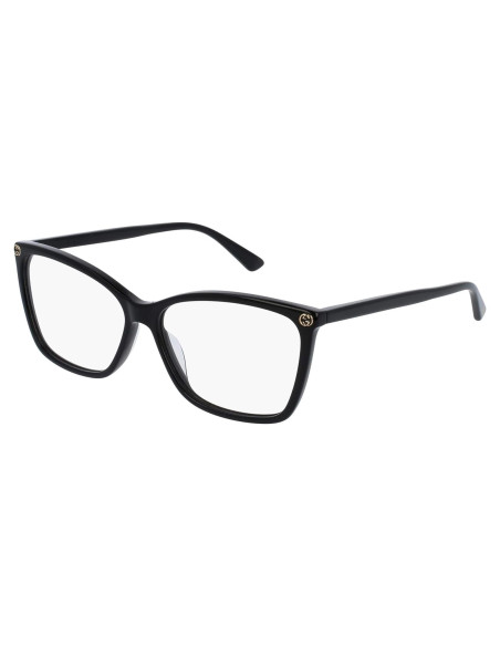 Gafas ópticas Gucci GG0025O para mujer, negro, 56mm