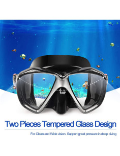 Máscara de Buceo EXP VISION EX-2700 Antivaho 180 para Adultos 2