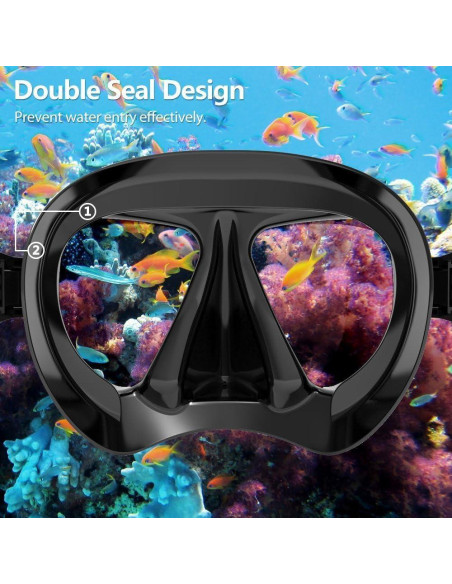 Máscara de Buceo EXP VISION EX-2700 Antivaho 180 para Adultos