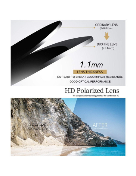 Gafas de sol DUSHINE UV400 para mujeres estilo retro