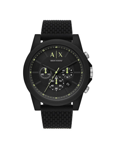 Reloj Cronógrafo Armani Exchange AX1344 44mm Silicona Negra