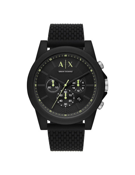 Reloj Cronógrafo Armani Exchange AX1344 44mm Silicona Negra