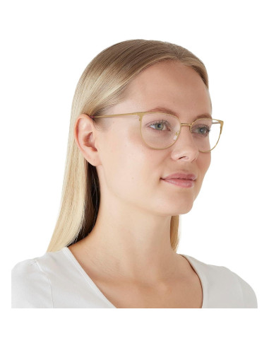 Gafas de Prescripción Armani Exchange AX1058 Estilo Gato Dorado